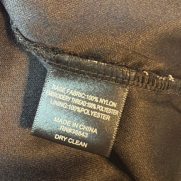 Sam Edelman Black White Floral Embroidered Lace Sheath Dress Size 8 NWOT - Picture 11 of 11